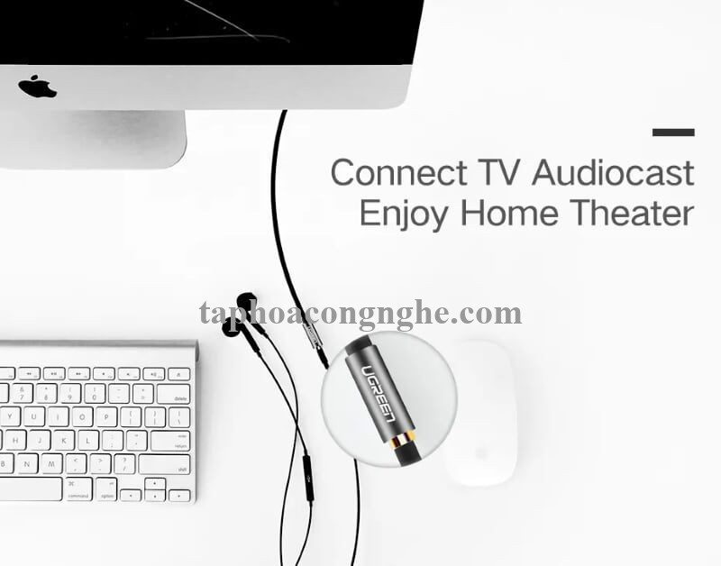 Ugreen 10595 3M màu Đen Cáp âm thanh 3.5mm nối dài AV118 30010595